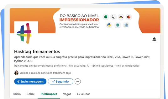 Equipe Hashtag em ação